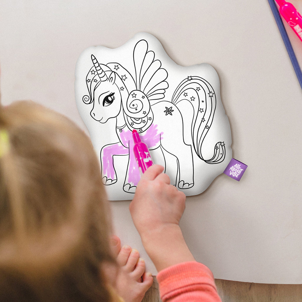 10 Magical Unicorn Coloring Pillow All About Vibe