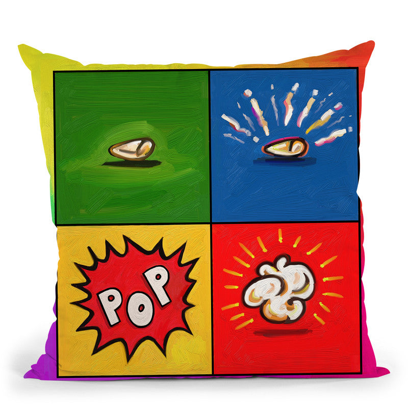 Popcorn Throw Pillow By All About Vibe