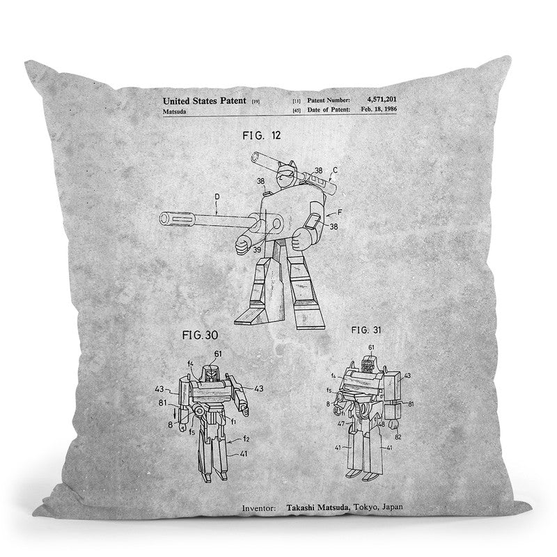 Transformers Blueprint Ii Throw Pillow By Cole Borders – All About Vibe