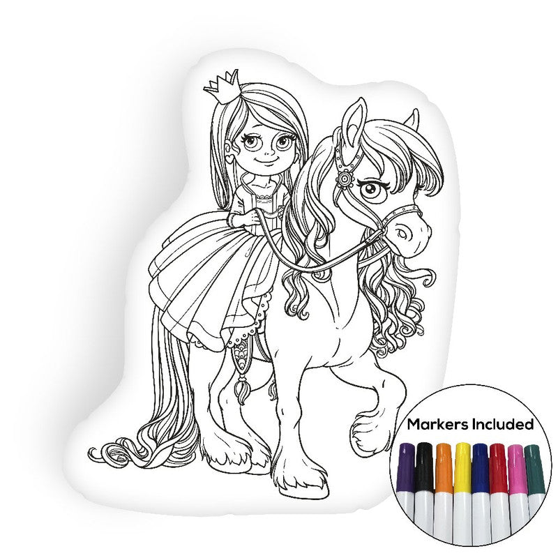 princess and horse coloring pages