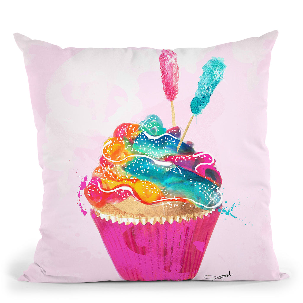 Tip of my Louie Tongue Throw Pillow By Jodi Pedri