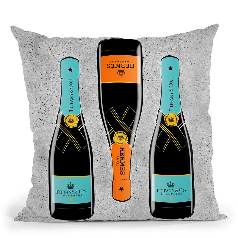 Lv Champagne Throw Pillow By Martina Pavlova