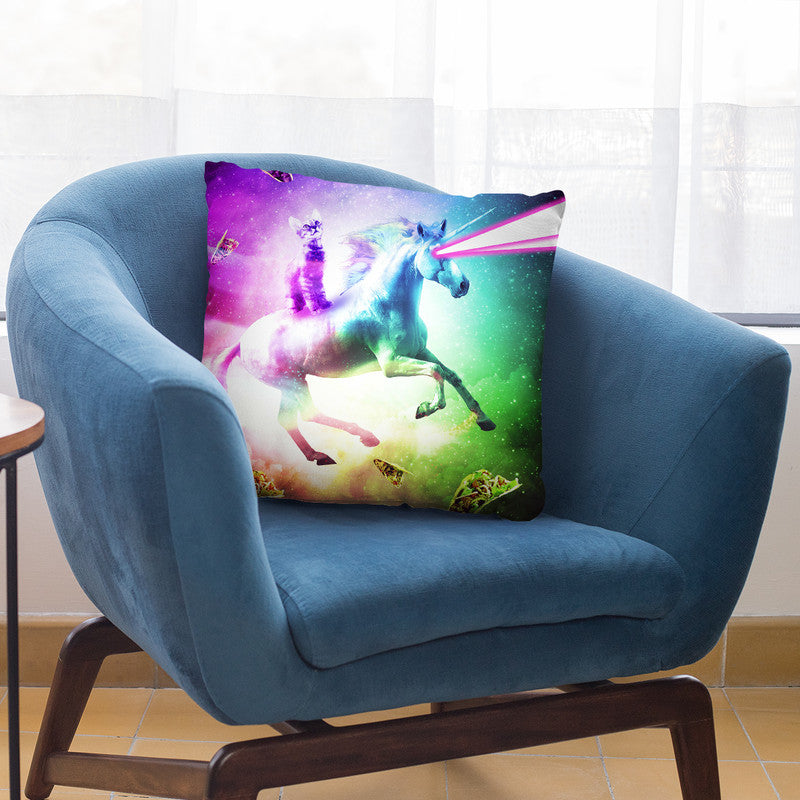 Plane Air Rainbow - Throw Pillow