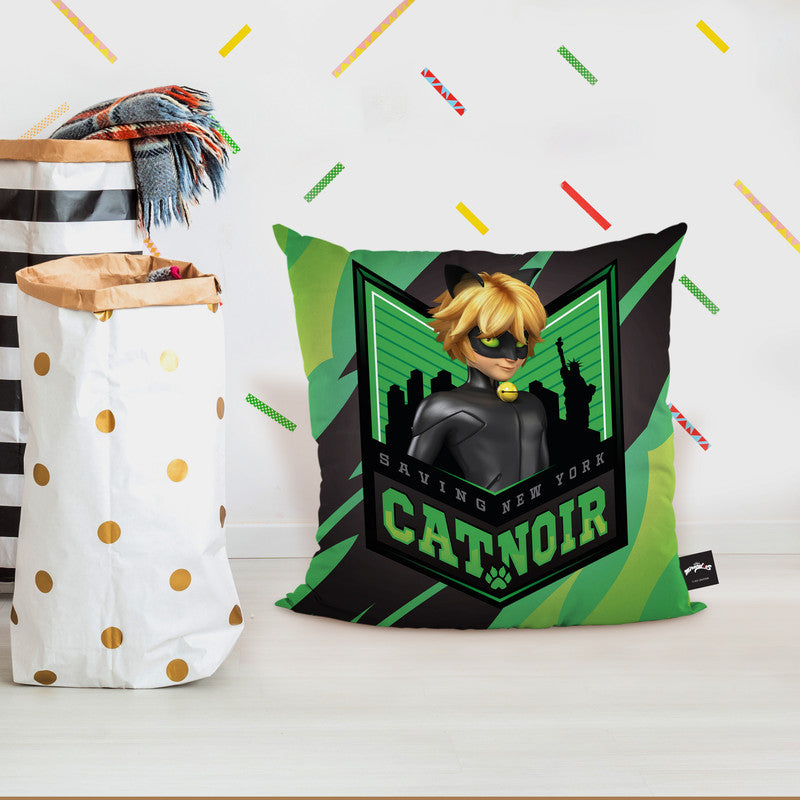 Cat Noir Throw Pillow By Miraculous – All About Vibe