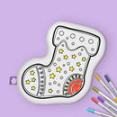 Christmas Color Your Own Christmas Stocking Pillow