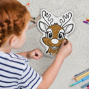 Christmas Color Your Own Reindeer Pillow