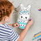 Easter Egg Bunny Coloring Pillow