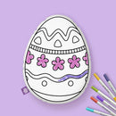 Easter Egg Coloring Pillow