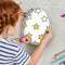 Starry Easter Egg Coloring Pillow