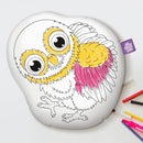 10" Baby Owl Coloring Pillow