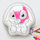 10" Bunny Coloring Pillow