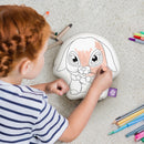 10" Bunny Coloring Pillow