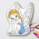 10" Fairy Coloring Pillow