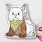 10" French Bulldog Coloring Pillow