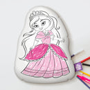 10" Little Princess Coloring Pillow