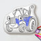 10" Little Tractor Coloring Pillow