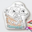 10" Pirate Boat Coloring Pillow