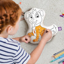 10" Puppy Coloring Pillow