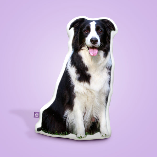 Border Collie Custom Shaped Pillow