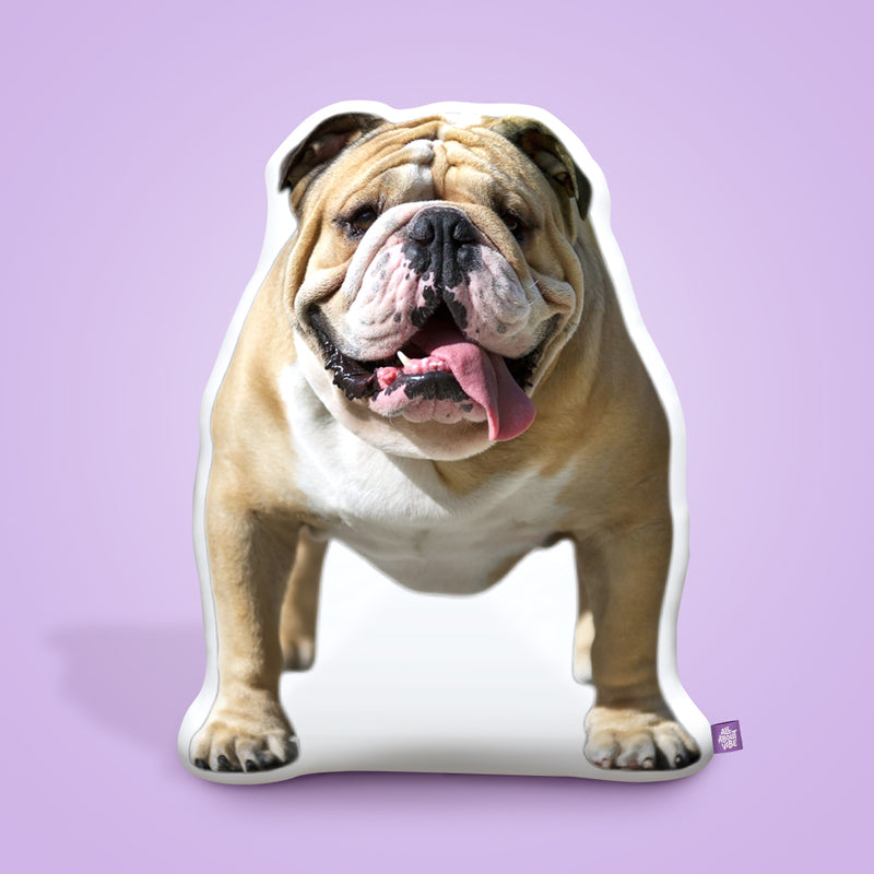 Bulldog Custom Shaped Pillow