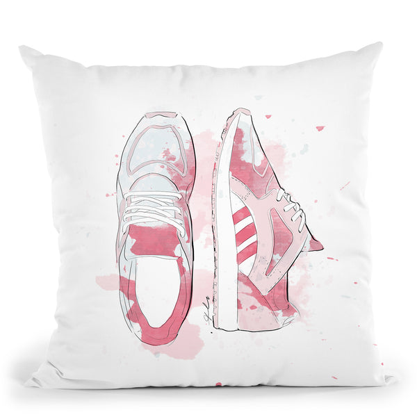 Tall Book Stack Blush Pink Black Bow Shoes Red Sole Throw Pillow By Am –  All About Vibe