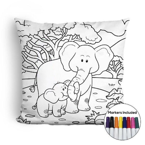 White 2024 elephant pillow