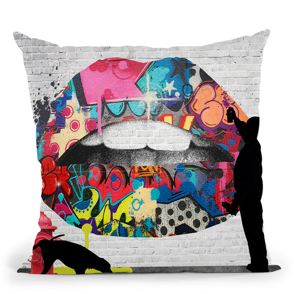 Tip of my Louie Tongue Throw Pillow By Jodi Pedri – All About Vibe